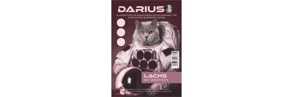 Darius Katzenfutter Lachs mit Weißfisch Sterilisierte erwachsene Katze