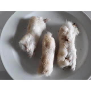 Kaninchenpfoten mit Fell   100 g
