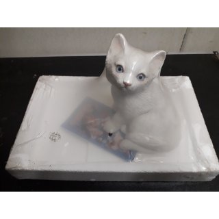 Katze Figur weiß  Orginal verpackt aus USA