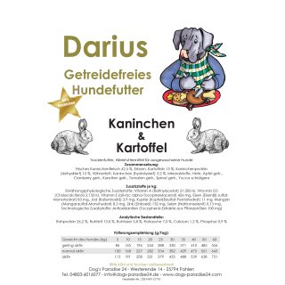 Kaninchen & Kartoffel Getreidefrei 3 x 10 kg Sie sparen 10 %